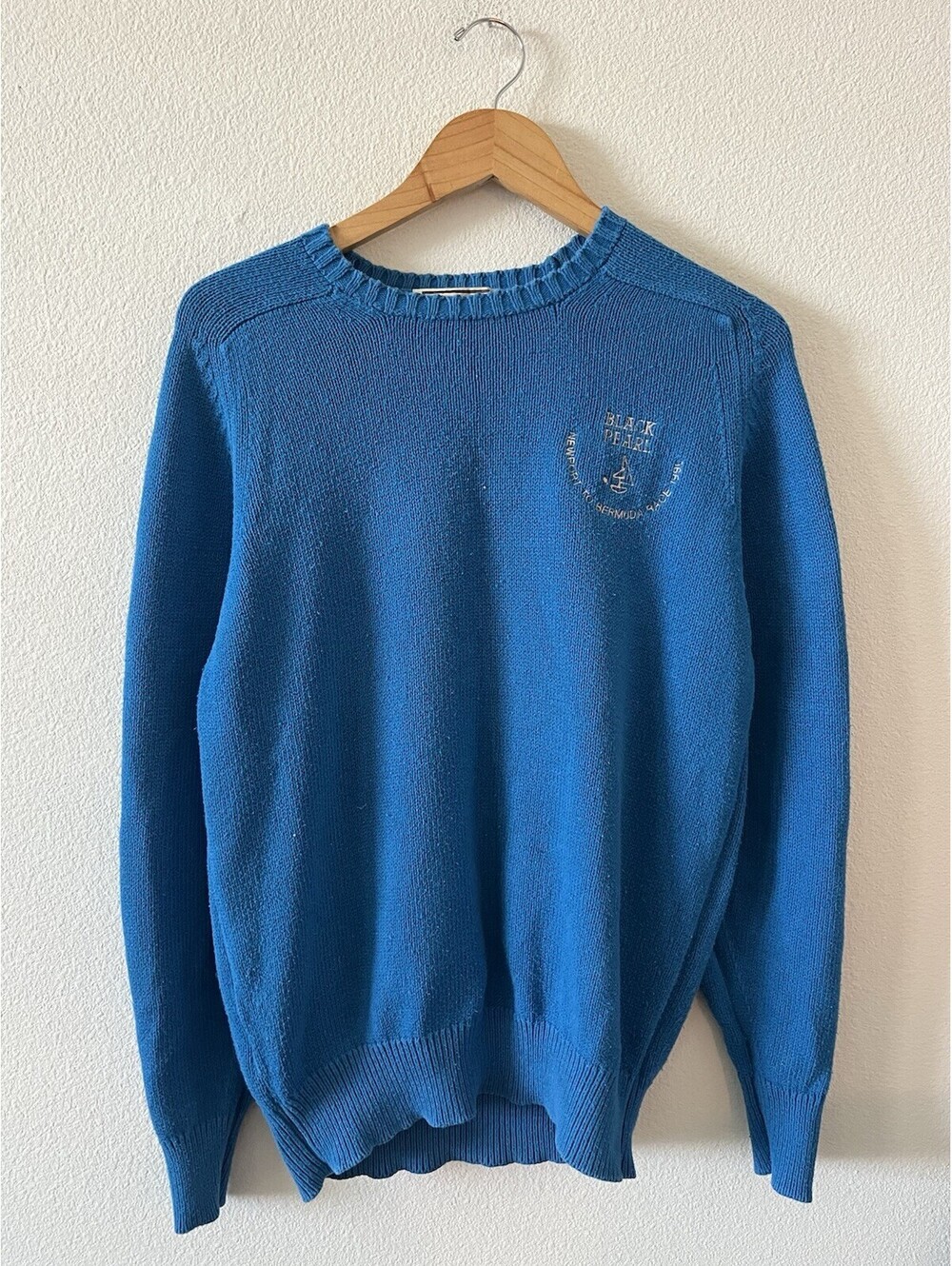 Vintage Alan Paine Cotton Knit Sweater Black Pearl L 40⁠